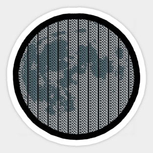 The blue Moon - Typography Artwork Sticker